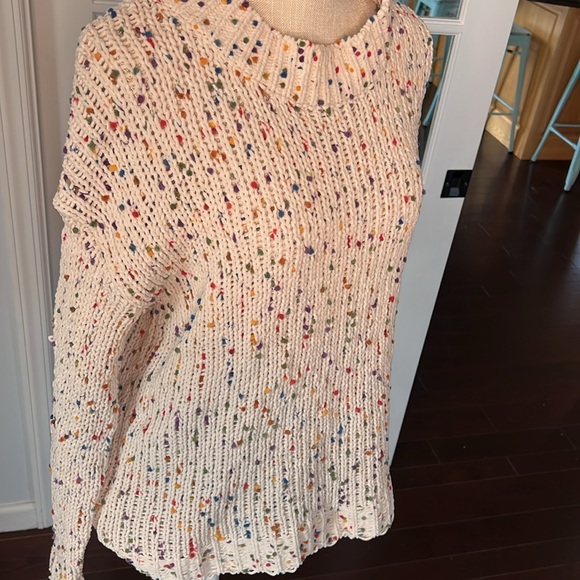 Violet Ruby sweater, cream with multicolor, XL - Picture 5 of 9